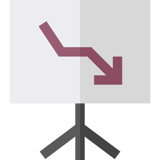 Loss Basic Straight Flat icon