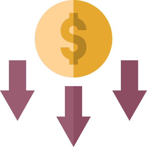 dólar Basic Straight Flat icono