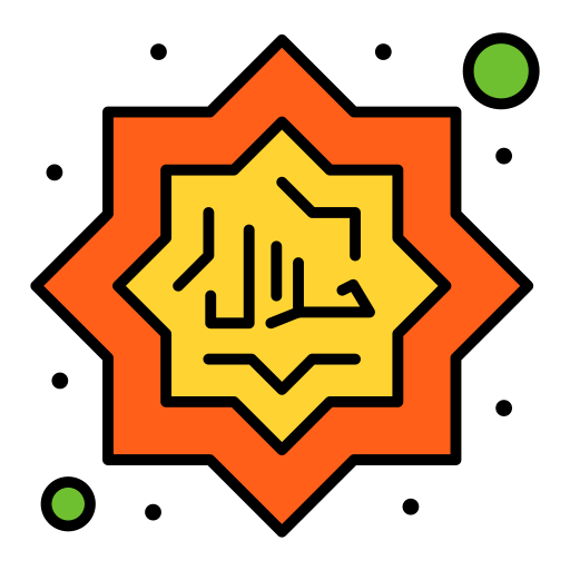 halal Flatart Icons Lineal Color icon