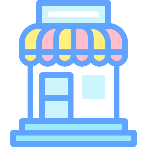 tienda Detailed color Lineal color icono