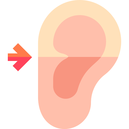 Ear Basic Straight Flat icon