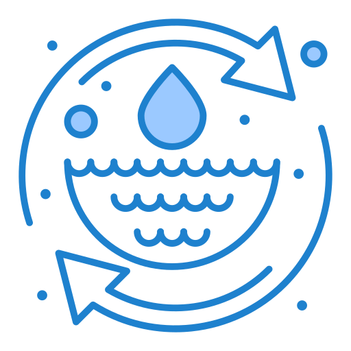 水を節約する Generic Blue icon