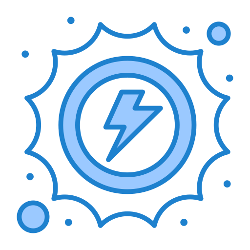 Solar energy Generic Blue icon