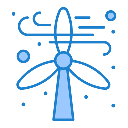 energia wiatrowa Generic Blue ikona