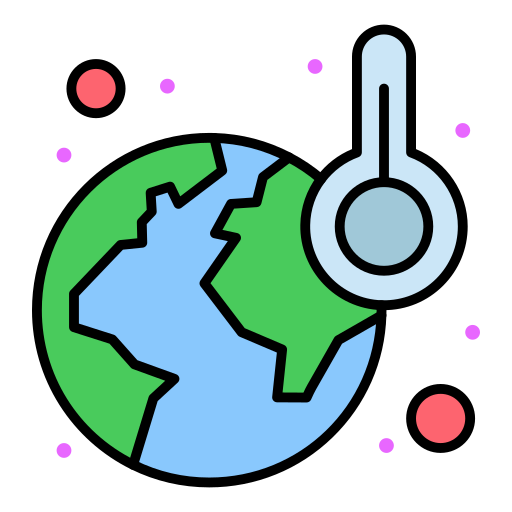 地球温暖化 Flatart Icons Lineal Color icon