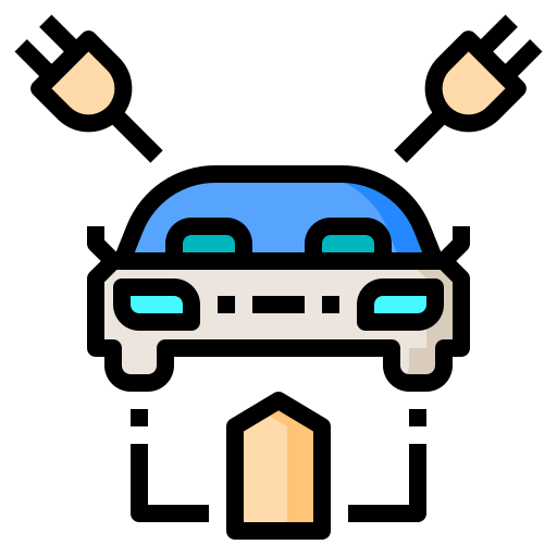 elektroauto Phatplus Lineal Color icon