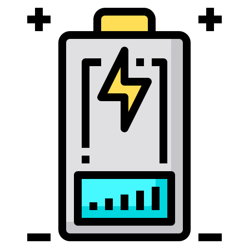 batterieladung Phatplus Lineal Color icon