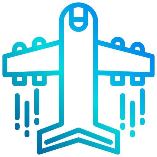 vliegtuig xnimrodx Lineal Gradient icoon