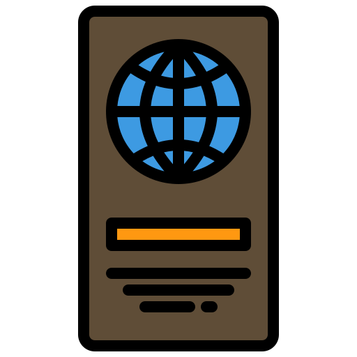 Заграничный пасспорт xnimrodx Lineal Color иконка