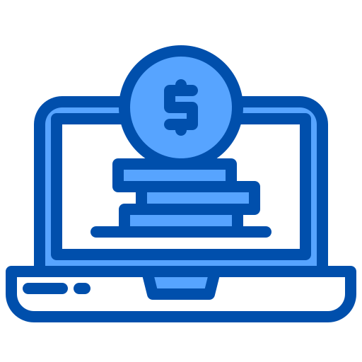 Online banking xnimrodx Blue icon