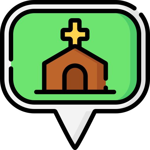 교회에 Special Lineal color icon