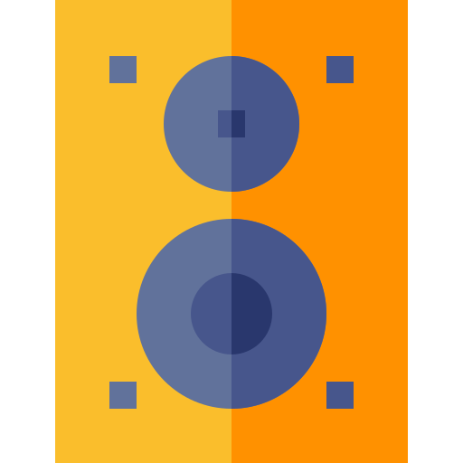 lautsprecher Basic Straight Flat icon