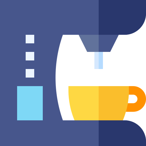 Coffee maker Basic Straight Flat icon