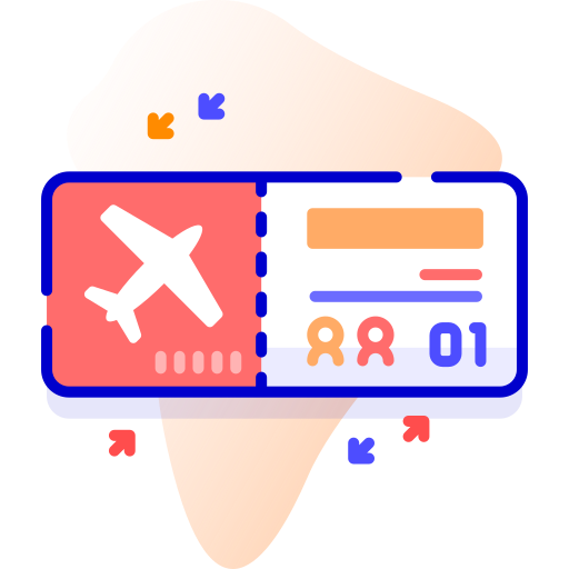 flugzeugticket Special Ungravity Lineal color icon