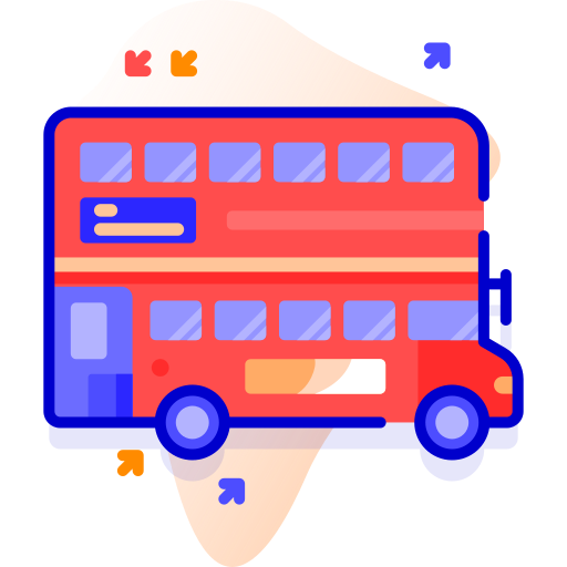 Double decker bus Special Ungravity Lineal color icon
