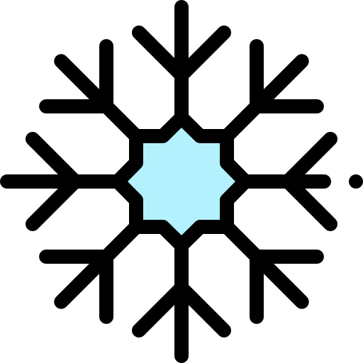 スノーフレーク Detailed Rounded Lineal color icon