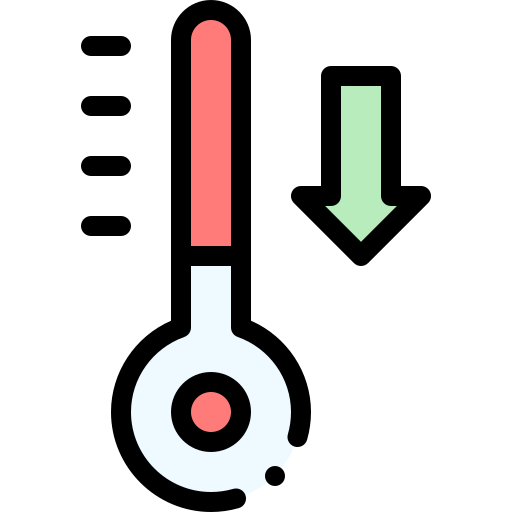 Thermometer Detailed Rounded Lineal color icon