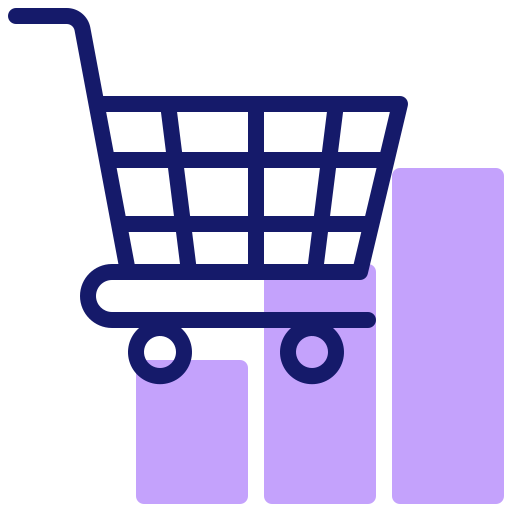 Shopping cart Inipagistudio Lineal Color icon