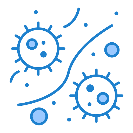 Virus attack Generic Blue icon