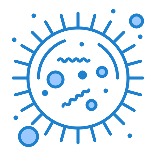 corona virus Generic Blue icona