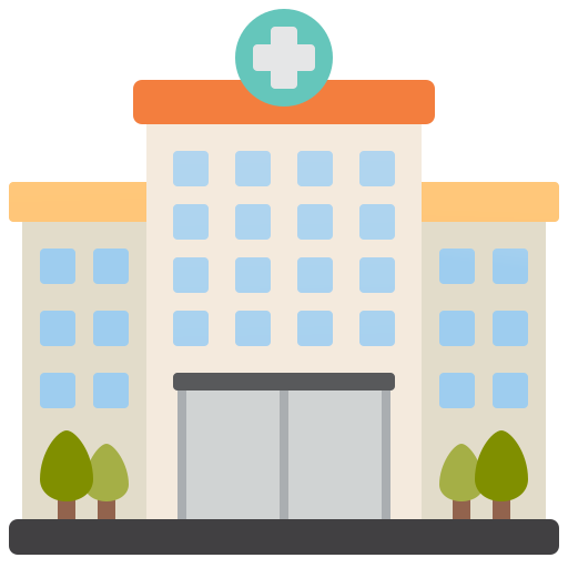 Hospital Amethys Design Flat icon