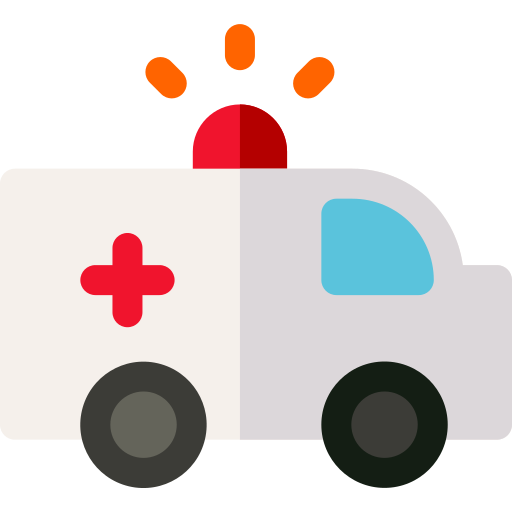 ambulanza Basic Rounded Flat icona