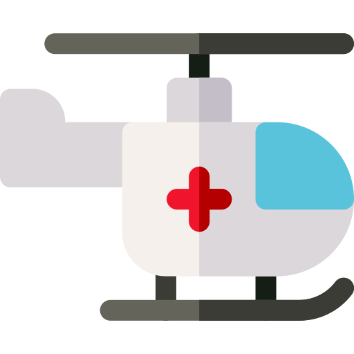 헬리콥터 Basic Rounded Flat icon
