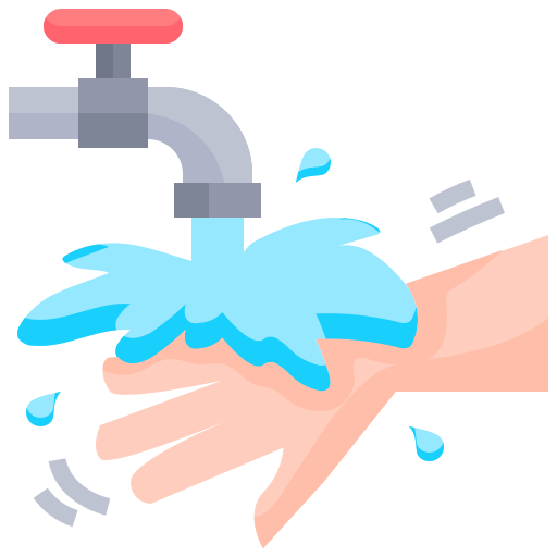 lavarsi le mani Justicon Flat icona