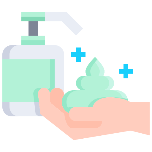 hand waschen Justicon Flat icon