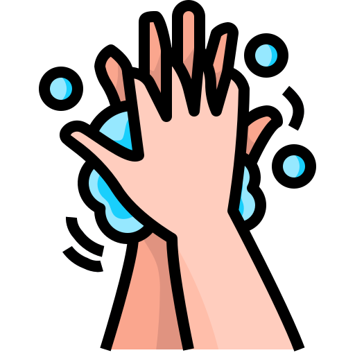 lavarsi le mani Justicon Lineal Color icona