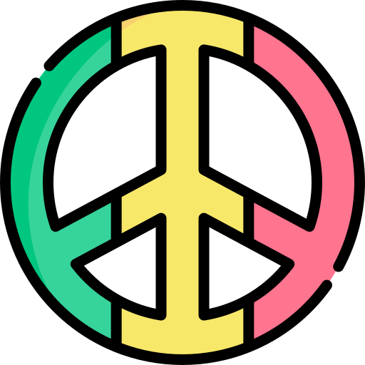 Peace Kawaii Lineal color icon