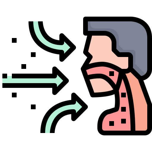 Respiratory Justicon Lineal Color icon