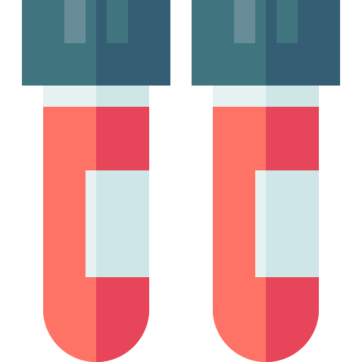 Blood test Basic Straight Flat icon