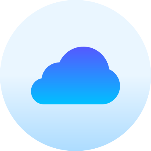chmura Basic Gradient Circular ikona
