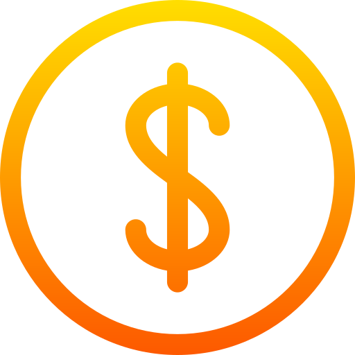 moneta Basic Gradient Lineal color icona