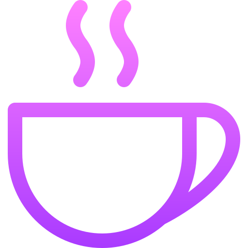 café Basic Gradient Lineal color Ícone