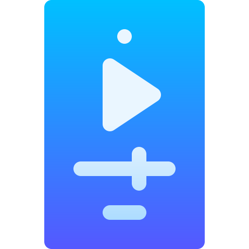 Мобильное видео Basic Gradient Gradient иконка