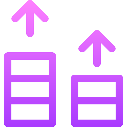 Growth Basic Gradient Lineal color icon