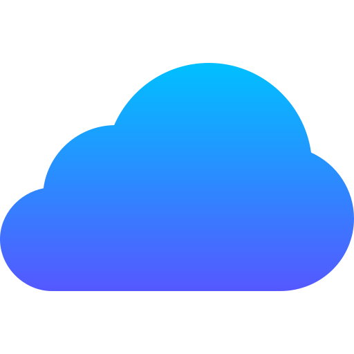 nube Basic Gradient Gradient icono