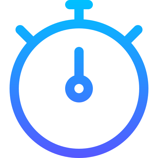 cronometro Basic Gradient Lineal color icona