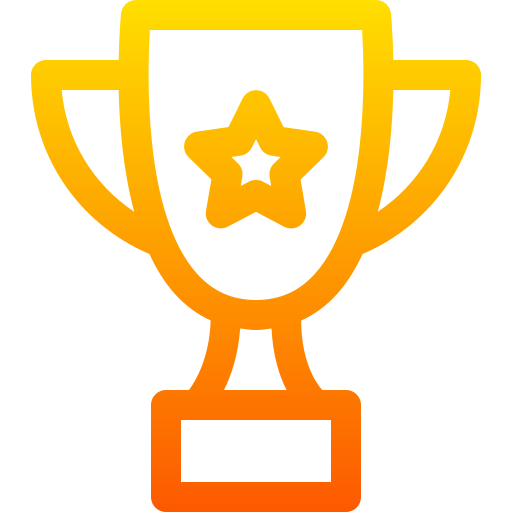 trofeo Basic Gradient Lineal color icono