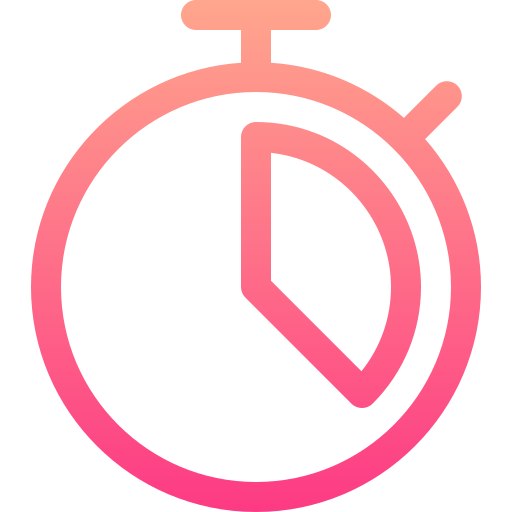 Stopwatch Basic Gradient Lineal color icon