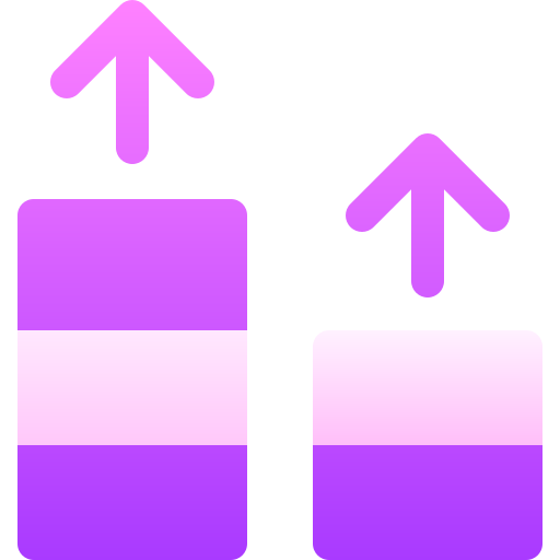crescita Basic Gradient Gradient icona