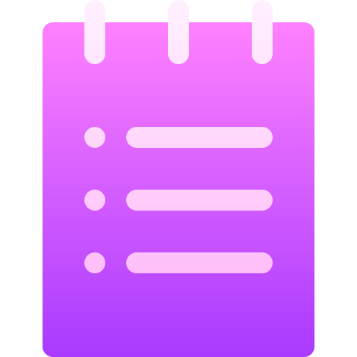 リスト Basic Gradient Gradient icon