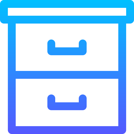 Drawer Basic Gradient Lineal color icon