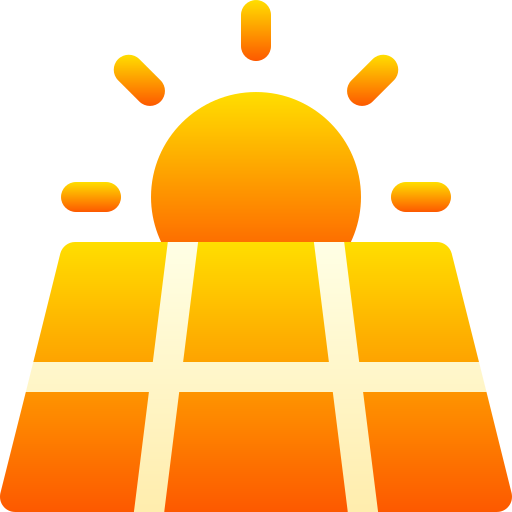 Солнечная панель Basic Gradient Gradient иконка