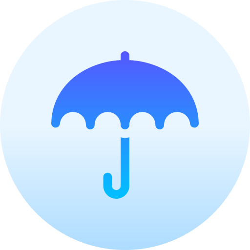 paraplu Basic Gradient Circular icoon