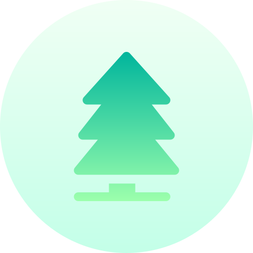 나무 Basic Gradient Circular icon