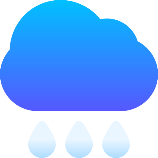 雨 Basic Gradient Gradient icon
