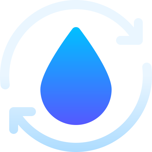 reutilizar el agua Basic Gradient Gradient icono